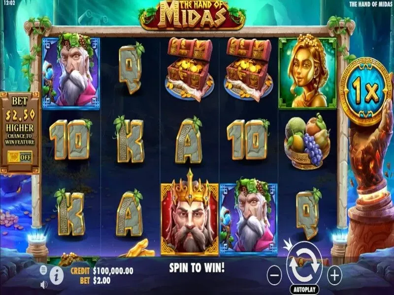 The Hand of Midas — banner principal en Chipy Casino
